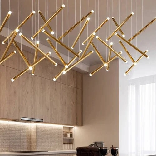 Люстра Dutti D0068 LED Chandelier Modern 7 Rose Gold (ImperiumLoft, 243985-22) - Amppa.ru