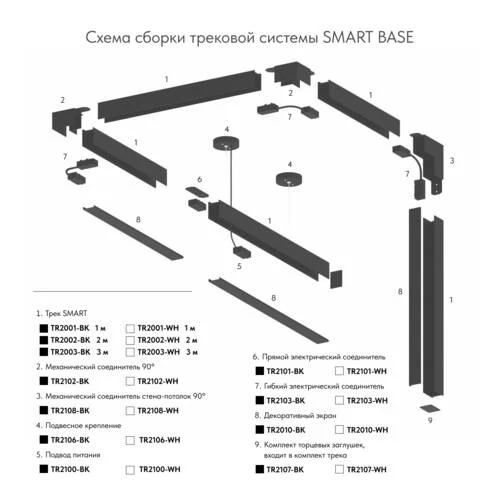 Коннектор Smart, белый (Denkirs, TR2101-WH) - Amppa.ru