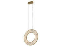 NEWPORT 8240 8240/300 gold NEW , Подвесной светильник, Gold Сlear crystal D30*H250 см LED strip 19W 3100K 2090Lm