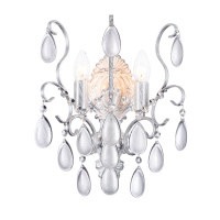 Бра Classic Chabrol, 2xE14 Серебро, Серебристый (Freya, FR2302WL-02S)