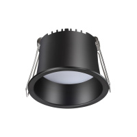 Светильник Встраиваемый Светодиодный Tran Spot, Led, Черный (Novotech, 358898)