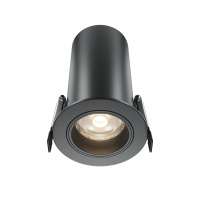 Встраиваемый светильник Downlight FOCUS LED 12W, 4000K, Черный (Maytoni Technical, DL125-L12-4K-B)