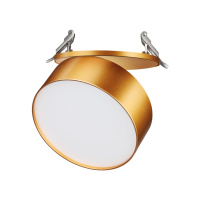 Светильник Встраиваемый Светодиодный Prometa Spot, Led, Золотой (Novotech, 358754)