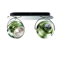 Настенный/Потолочный светильник Beluga, Зеленый/Хром (Fabbian, D57G2343)