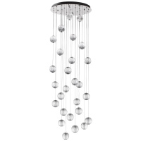 Люстра Каскадная Crystal L-vision, Led, Хром (Odeon Light, 5007/120l)