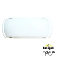 Уличное бра FUMAGALLI FRANCY-OP 2A1.000.000.WYF1L, Белый и Опал (молочный), с лампой 800Lm, 4000К