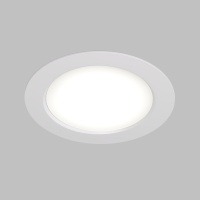DK3049-WH Встраиваемый светильник, IP 20, 7Вт, LED, белый, пластик