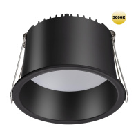 Светильник Встраиваемый Светодиодный Tran Spot, Led, Черный (Novotech, 359237)