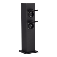 SL9012.415.00 Столб уличный 4 розетки ST-Luce черный - -*15W