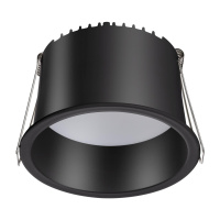 Светильник Встраиваемый Светодиодный Tran Spot, Led, Черный (Novotech, 358902)